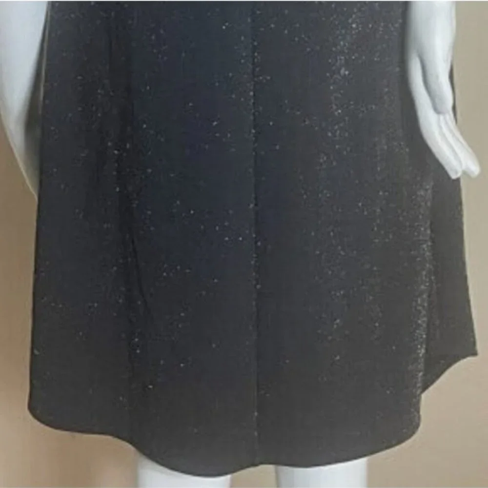NWOT White House Black Market Asymmetrical Hem Stretch Shimmer Dress - Picture 6 of 9